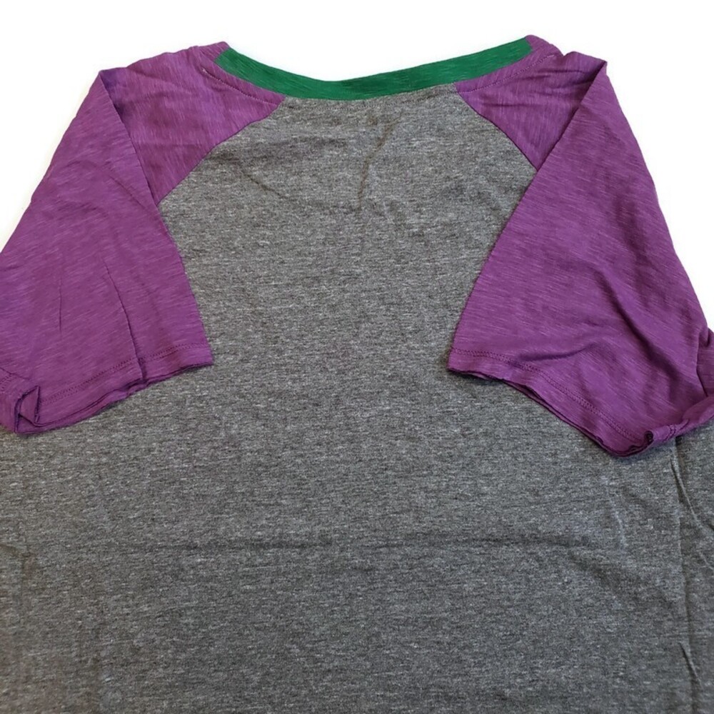 NBA Womens Plus 1X New Orleans Jazz Throwback Conference T-Shirt Heather Grey - Picture 4 of 5